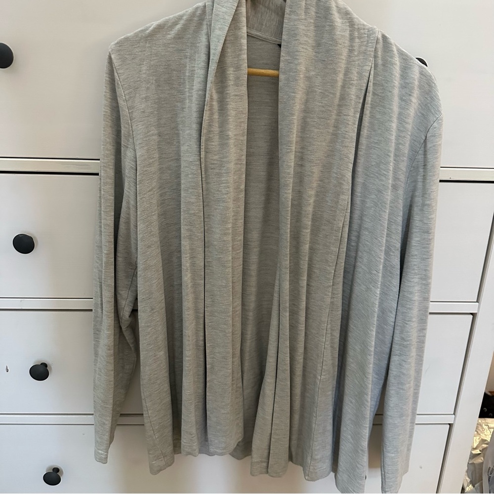 Banana Republic Gray Open Front Cardigan